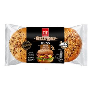 בורגר בריוש מחיטה מלאה (מארז 4 לחמניות) 320 גרם <i>.</i>